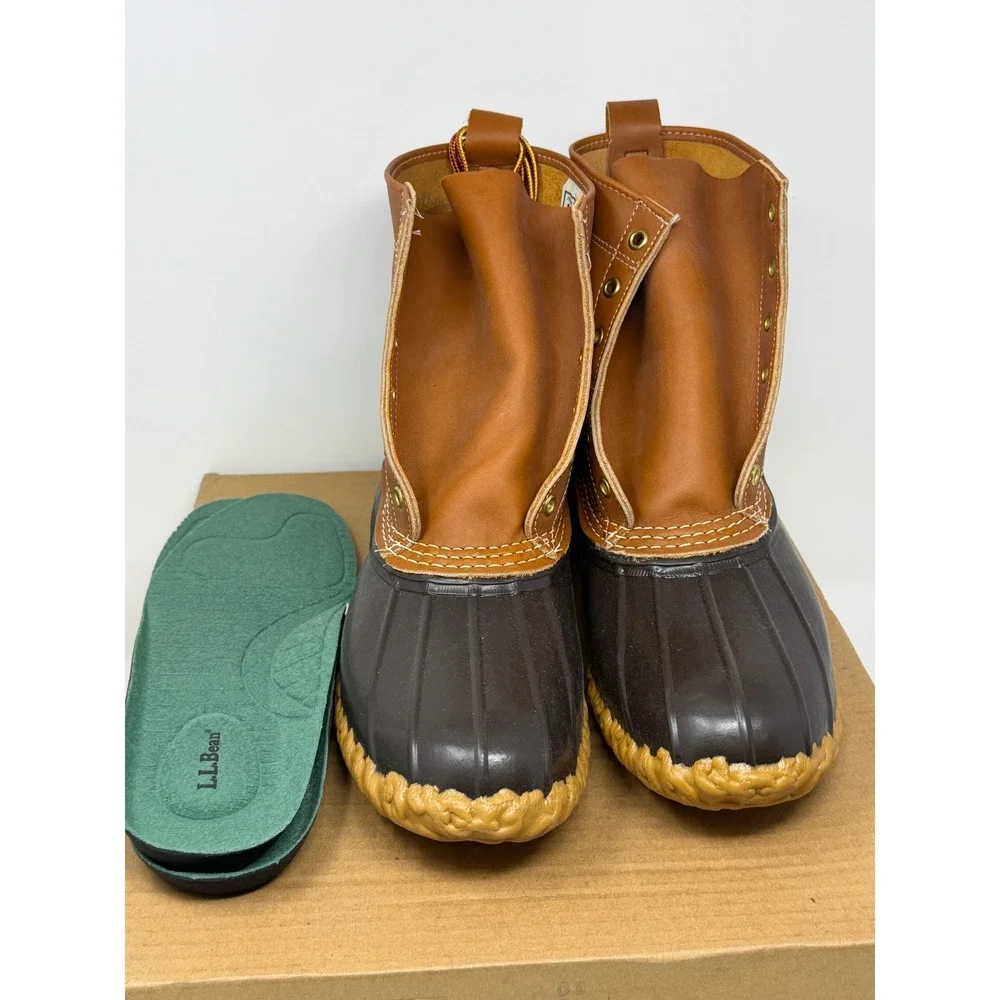 Vintage 1997 LL Bean Boots Mens 12 Narrow Thinsulate Duck Boots USA NOS Box